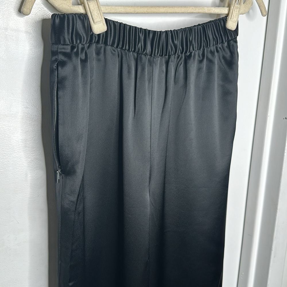 Frame Denim Wide Leg Satin Silky Pants - Picture 5 of 10